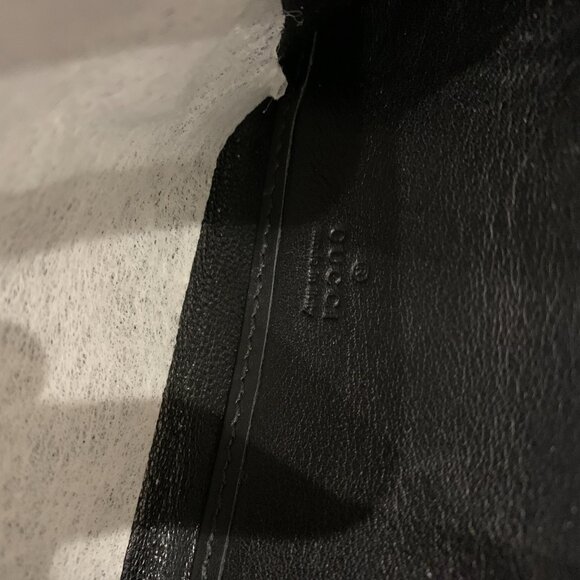 Gucci Black GG Sukey Zip Long Wallet Sku#84400 (gently used, zipper cracked) - Picture 8 of 9
